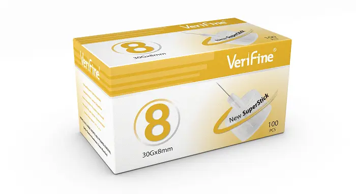 6071_VERIFINE 8 INZULINOVE JEHLY 30G 0.30 X 8 MM 100 KS